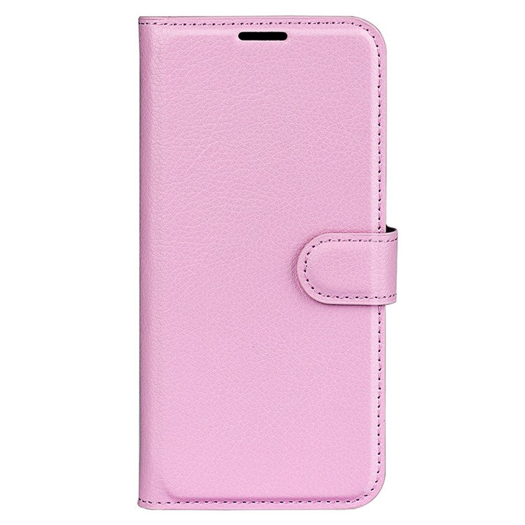 For Oppo Reno13 5G (Global) Case Litchi Texture Shockproof Leather Wallet Phone Cover - Pink