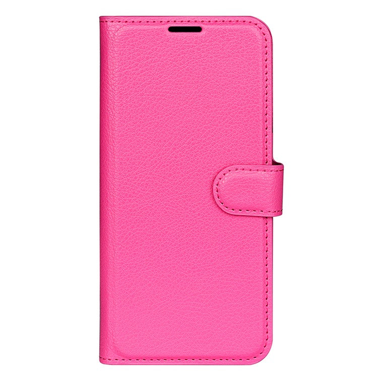 For Oppo Reno13 Pro 5G Case Litchi Texture Shockproof Leather Wallet Phone Cover - Rose