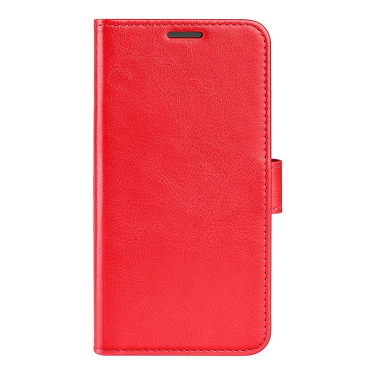 For Oppo Reno13 Pro 5G Wallet Case Crazy Horse Texture Stand Leather Phone Cover - Red