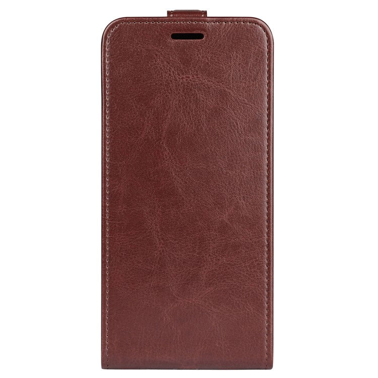 For Oppo Reno13 Pro 5G Case with Card Slots Vertical Flip Leather Phone Cover - Brown
