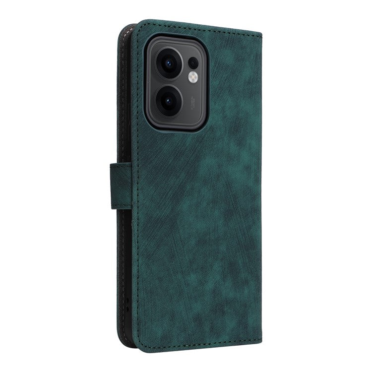 For Oppo Reno13 F 5G / 4G Wallet Case RFID Blocking PU Leather Cover Stand View - Green