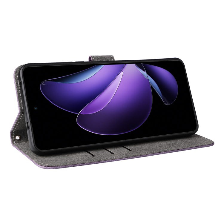 For Oppo Reno13 F 5G / 4G Wallet Case RFID Blocking PU Leather Cover Stand View - Purple