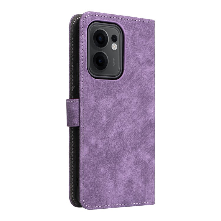 For Oppo Reno13 F 5G / 4G Wallet Case RFID Blocking PU Leather Cover Stand View - Purple