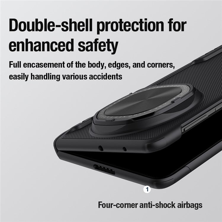 NILLKIN Super Frosted Shield Prop For Huawei Mate X6 Case Compatible with MagSafe Camera Lens Lid Kickstand Phone Cover