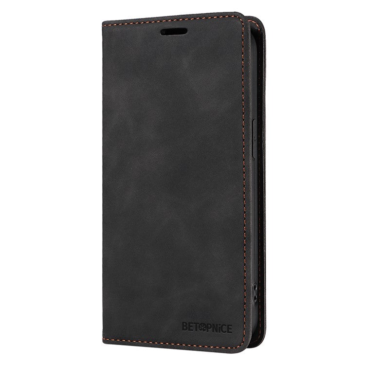 BETOPNICE 003 For Oppo Reno13 F 5G Wallet Case Leather Phone Cover with Stand - Black