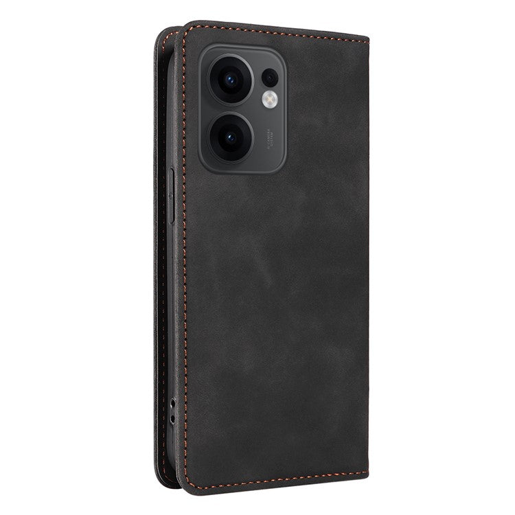 BETOPNICE 003 For Oppo Reno13 F 5G Wallet Case Leather Phone Cover with Stand - Black