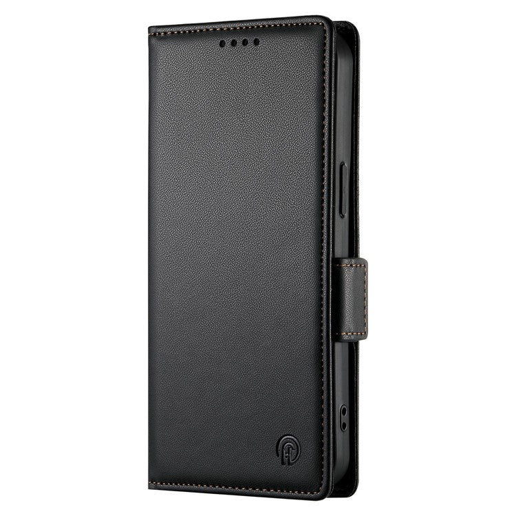 DF-010 For Oppo Reno13 Pro 5G Stand Case PU Leather Wallet Phone Cover - Black