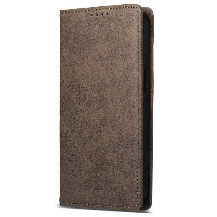 For Oppo Reno13 F 5G Wallet Case RFID Blocking PU Leather Phone Cover - Brown
