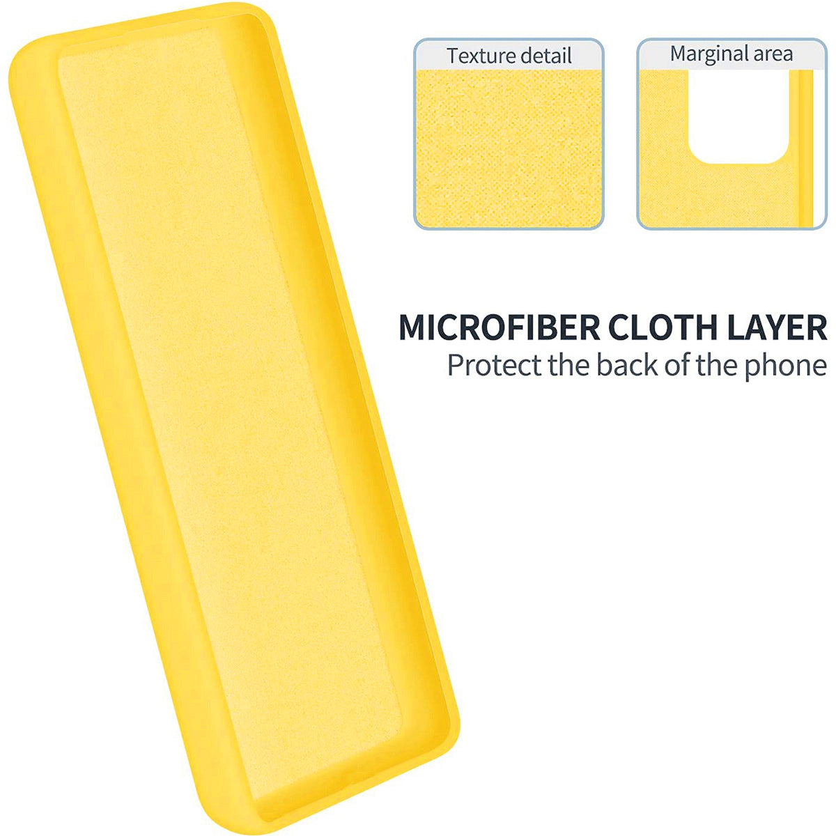 For Samsung Galaxy M14 4G Case Liquid Silicone Phone Back Cover with Hand Strap - Yellow