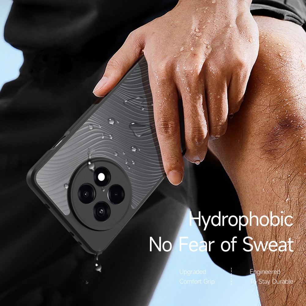 For OnePlus Ace 5 Pro 5G / OnePlus 13R 5G / OnePlus Ace 5 5G Case DUX DUCIS Aimo Series TPU+PC Matte Drop-proof Phone Cover (REACH Certification) - Black