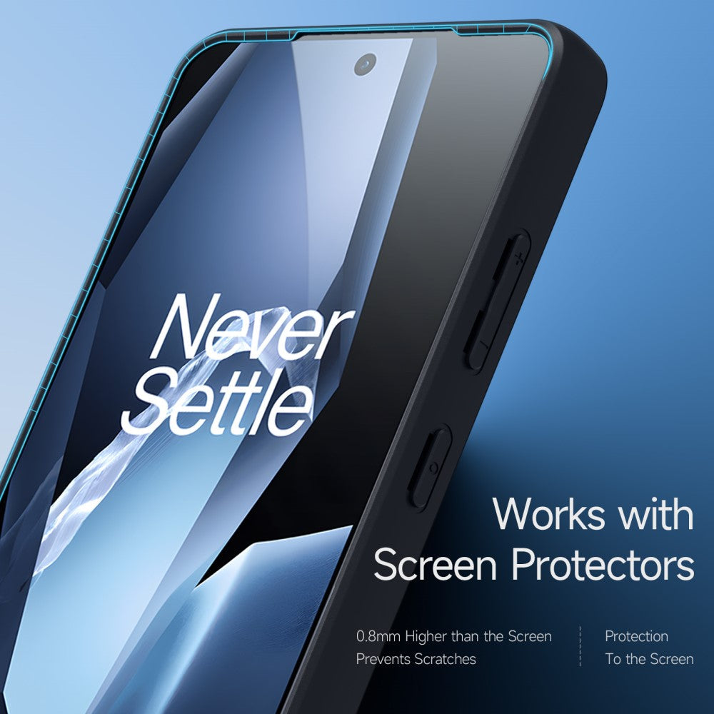 For OnePlus Ace 5 Pro 5G / OnePlus 13R 5G / OnePlus Ace 5 5G Case DUX DUCIS Aimo Series TPU+PC Matte Drop-proof Phone Cover (REACH Certification) - Black