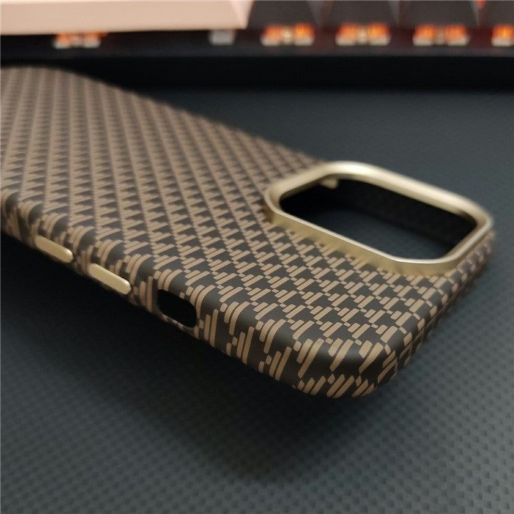 GKK For Huawei Mate 70 Magnetic Case with Metal Lens Frame Hard PC Phone Back Cover Carbon Fiber Texture - Red