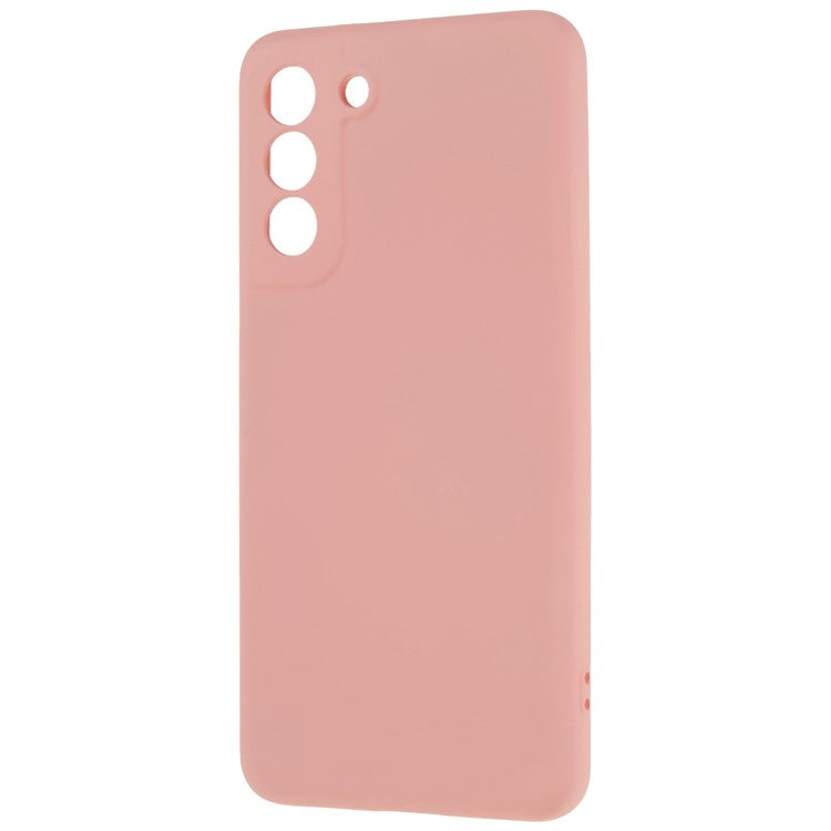 2.0mm Slim Phone Case for Samsung Galaxy S22 5G Protective TPU Cover Arc Edge Phone Back Case - Pink