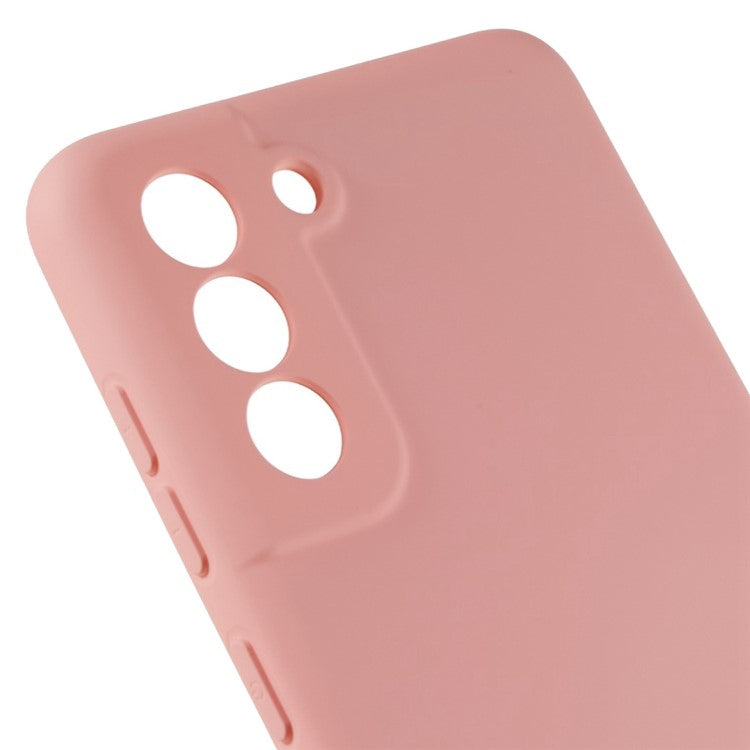 2.0mm Slim Phone Case for Samsung Galaxy S22 5G Protective TPU Cover Arc Edge Phone Back Case - Pink