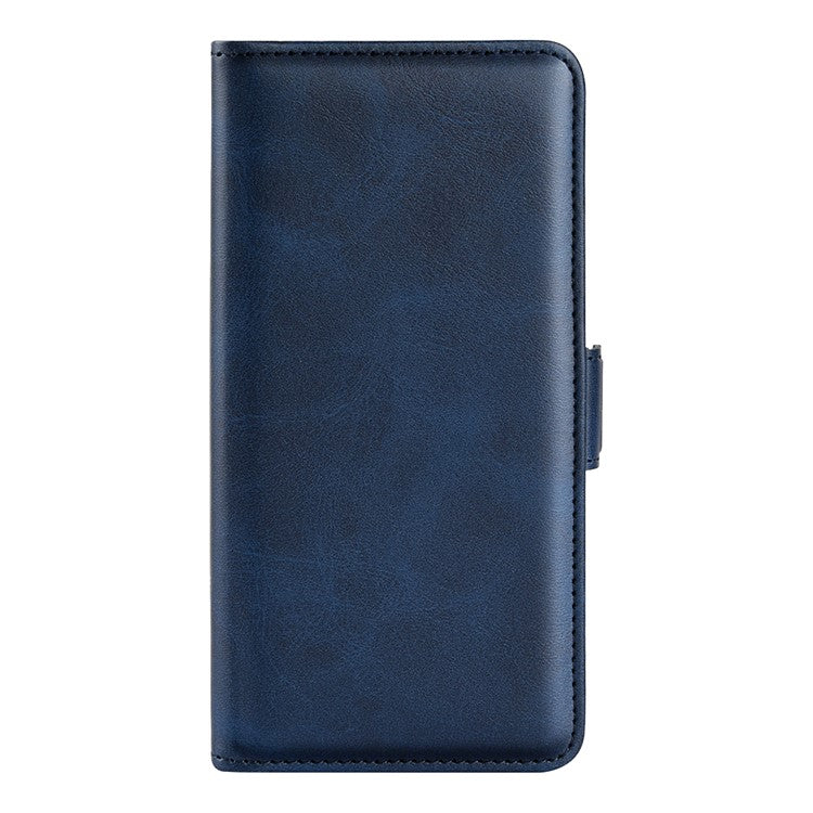 For Oppo Reno13 F 5G Stand Case Calf Texture Leather Wallet Phone Cover - Blue