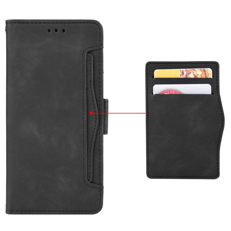 Shockproof Phone Cover For Google Pixel 7 5G, PU Leather Wallet Case Dual Magnetic Clasp Phone Shell with Stand Card Holder - Black