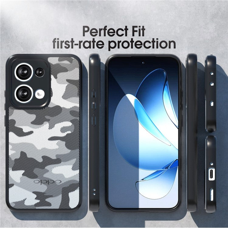 IBMRS For Oppo Reno13 5G (Global) Case TPU + PC Heavy Duty Shockproof Phone Cover Camera Protection - Matte Black