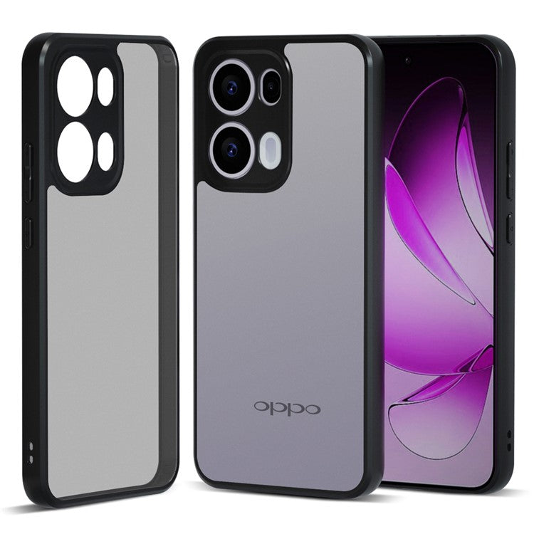 IBMRS For Oppo Reno13 Pro 5G Case TPU + PC Heavy Duty Shockproof Phone Cover - Matte Black