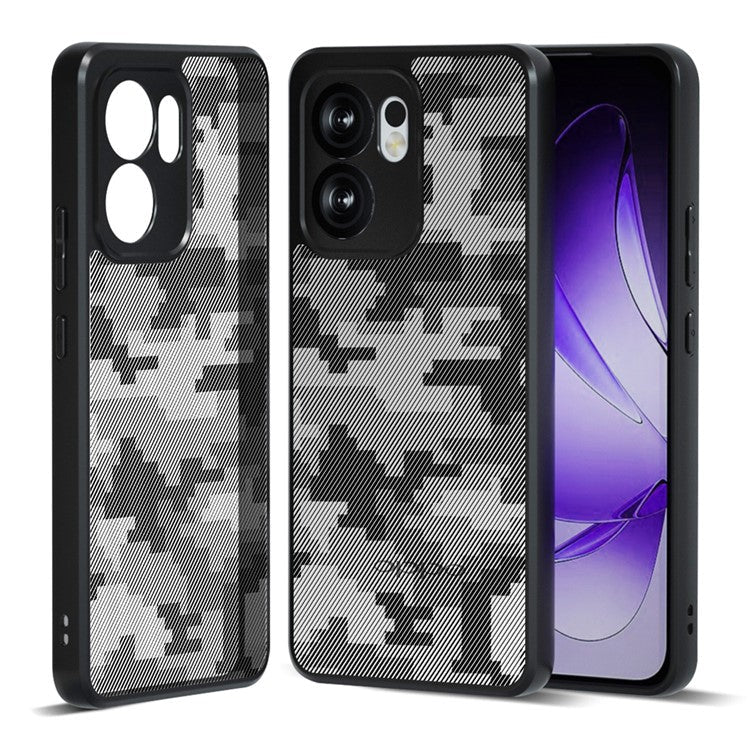 IBMRS For Oppo Reno13 F 5G / 4G Case TPU + PC Heavy Duty Shockproof Phone Cover - Grid Camouflage