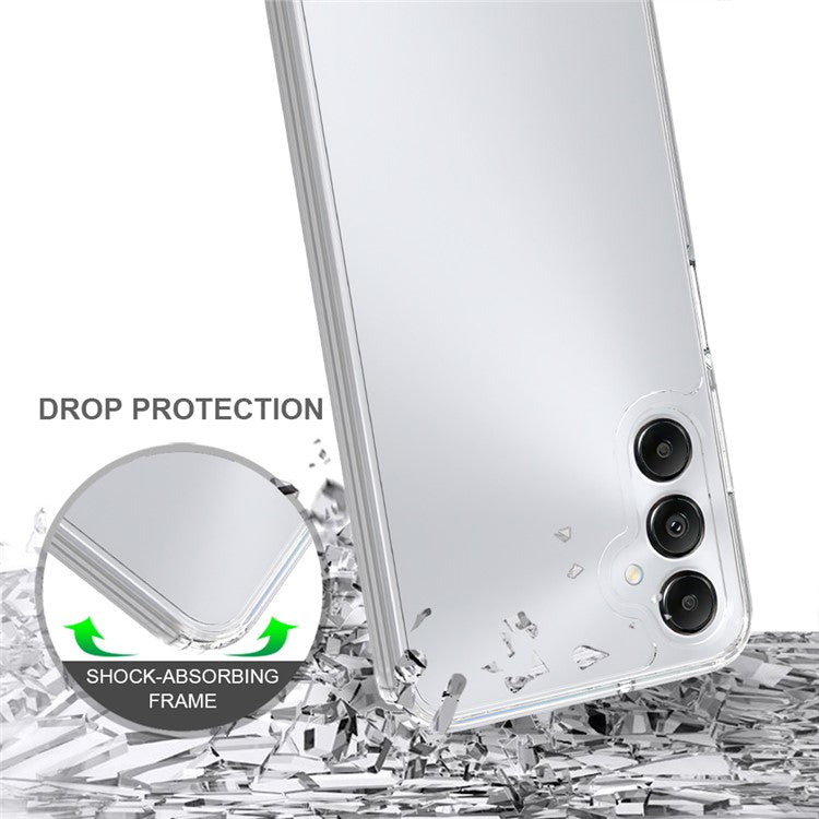 For Samsung Galaxy M14 4G Clear Phone Case TPU + Acrylic Shockproof Phone Back Cover