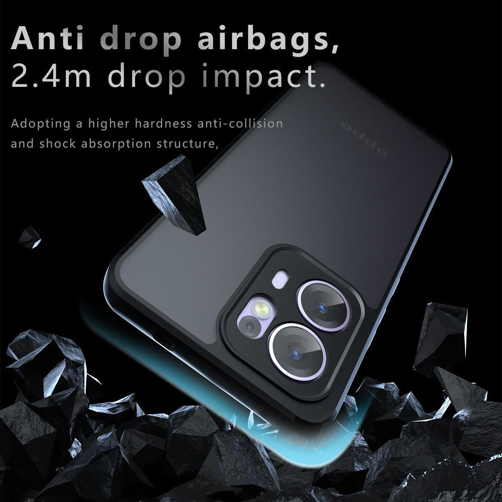 For Oppo Reno13 F 5G Case Drop Proof TPU + PC Matte Back Phone Cover