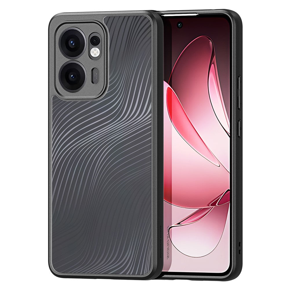 For Oppo Reno13 F 4G / Oppo Reno13 F 5G Case DUX DUCIS Aimo Series TPU+PC Matte Drop-proof Phone Cover (REACH Certification) - Black