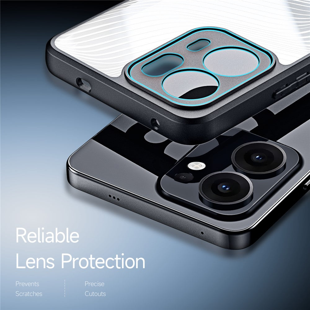 For Oppo Reno13 F 4G / Oppo Reno13 F 5G Case DUX DUCIS Aimo Series TPU+PC Matte Drop-proof Phone Cover (REACH Certification) - Black