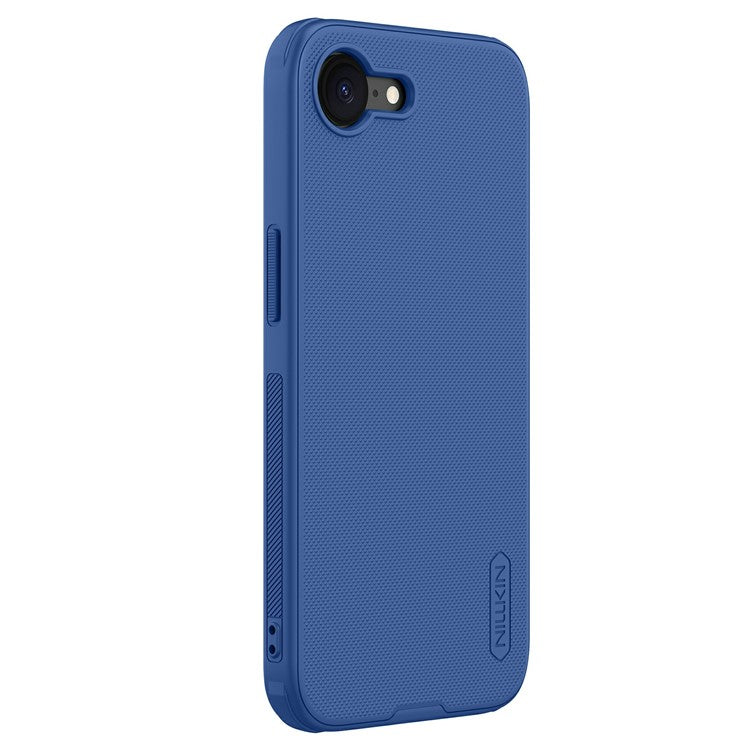 NILLKIN Frosted Shield Pro For iPhone 16e Case Matte PC + TPU Phone Cover - Blue