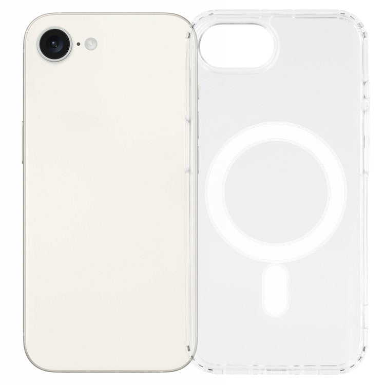 For iPhone 16e Case Compatible with MagSafe TPU + Acrylic Clear Phone Cover