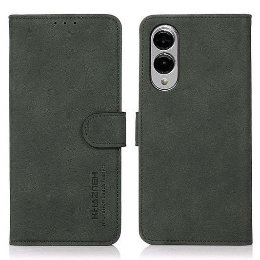 KHAZNEH For Samsung Galaxy S25 Edge Case PU Leather Wallet Stand Phone Cover - Green