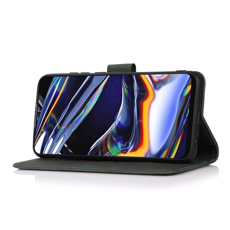 KHAZNEH For Samsung Galaxy S25 Edge Case PU Leather Wallet Stand Phone Cover - Green