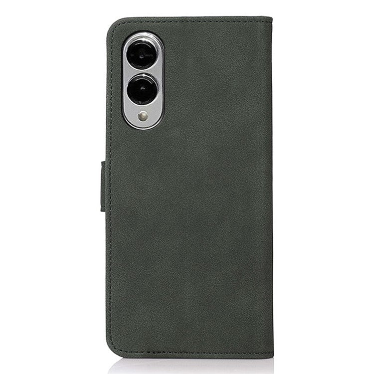 KHAZNEH For Samsung Galaxy S25 Edge Case PU Leather Wallet Stand Phone Cover - Green