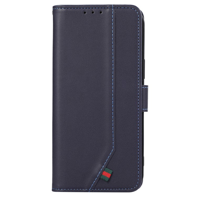 For Samsung Galaxy S25 Edge Case RFID Blocking Flip Leather Phone Cover - Blue
