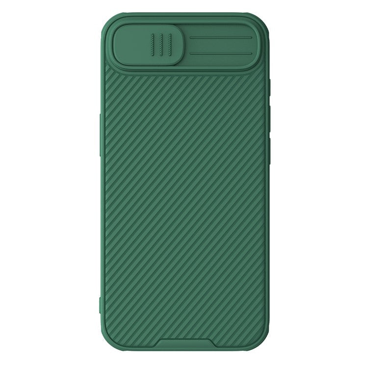 NILLKIN Camshield Pro Series for iPhone 16e Case PC + TPU Slide Camera Lid Phone Cover - Green