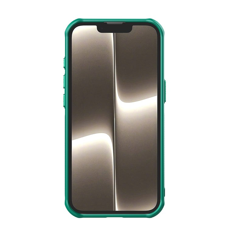 NILLKIN Iceblade Prop For iPhone 16e Case Lens Cover Kickstand PC + TPU Phone Cover - Green
