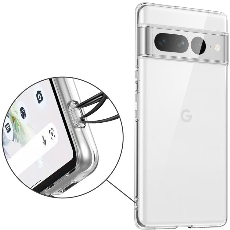 Soft TPU Case for Google Pixel 7 Pro 5G, Anti-fingerprint Scratch-resistant Transparent Phone Cover