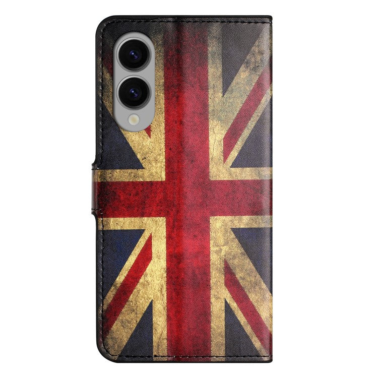 For Samsung Galaxy S25 Edge Case Pattern Print PU Leather Wallet Phone Cover - Union Jack