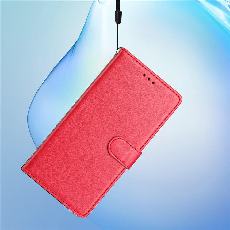 For Oppo Reno13 Pro 5G Leather Case Wallet Stand Phone Cover with Handy Strap - Rose