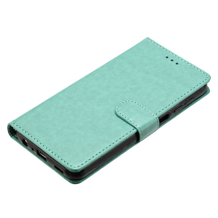 For Oppo Reno13 Pro 5G Leather Case Wallet Stand Phone Cover with Handy Strap - Green