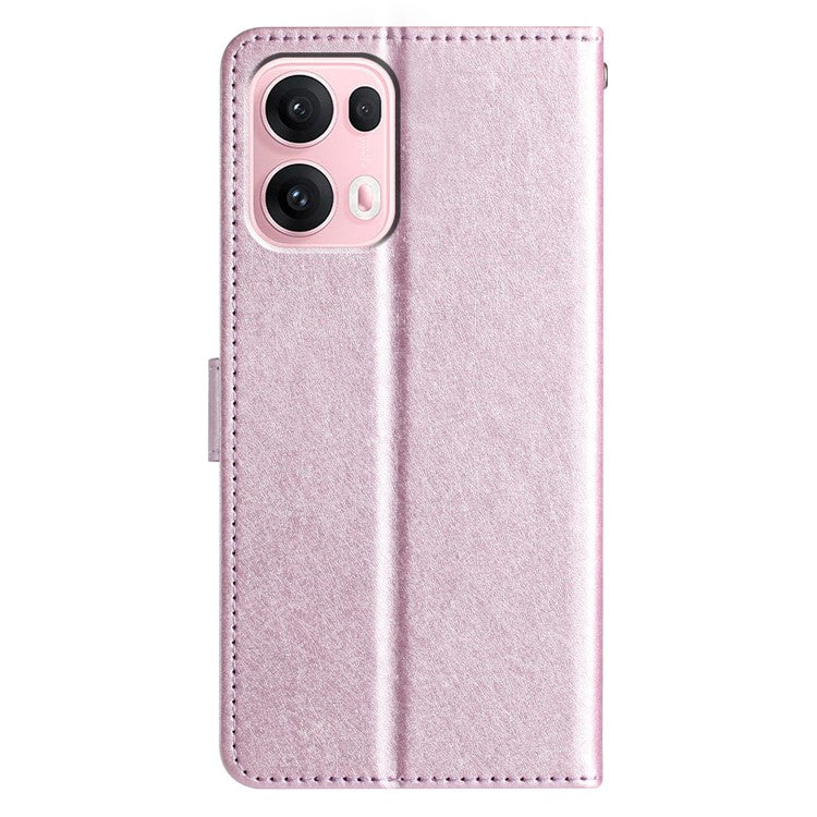 For Oppo Reno13 Pro 5G Wallet Case Leather Folio Phone Cover Magnetic Clasp - Light Purple