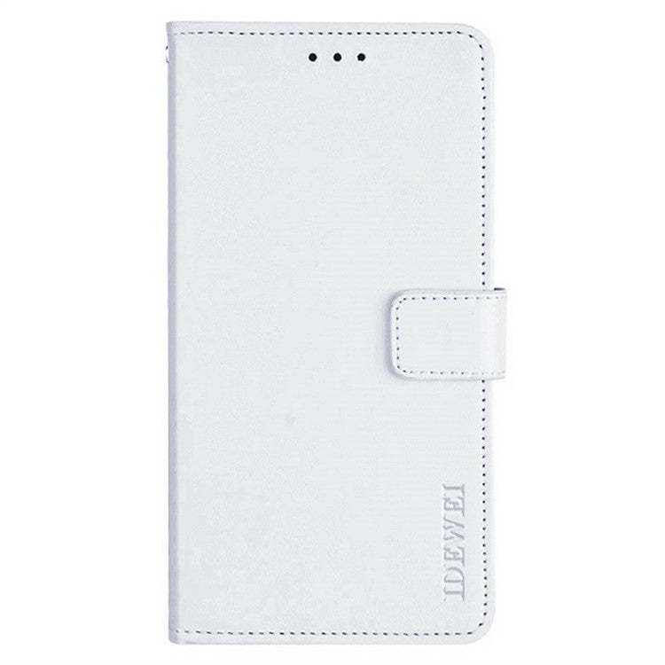 IDEWEI For Oppo Reno13 F 5G Stand Case Crazy Horse Texture Leather Phone Cover - White
