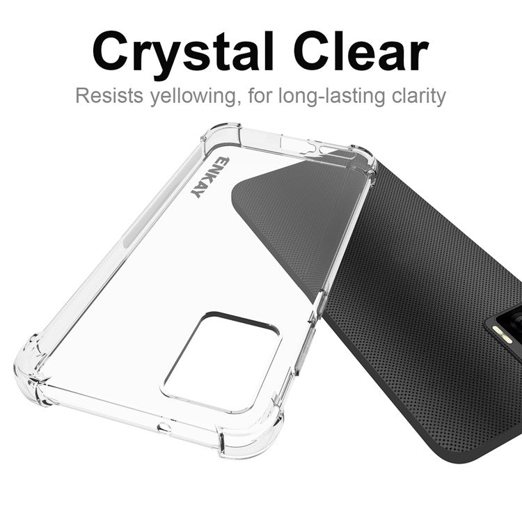 ENKAY HAT PRINCE For Motorola Edge 30 Neo 5G Anti-slip Strip Edge TPU Case Drop-proof Transparent Phone Cover