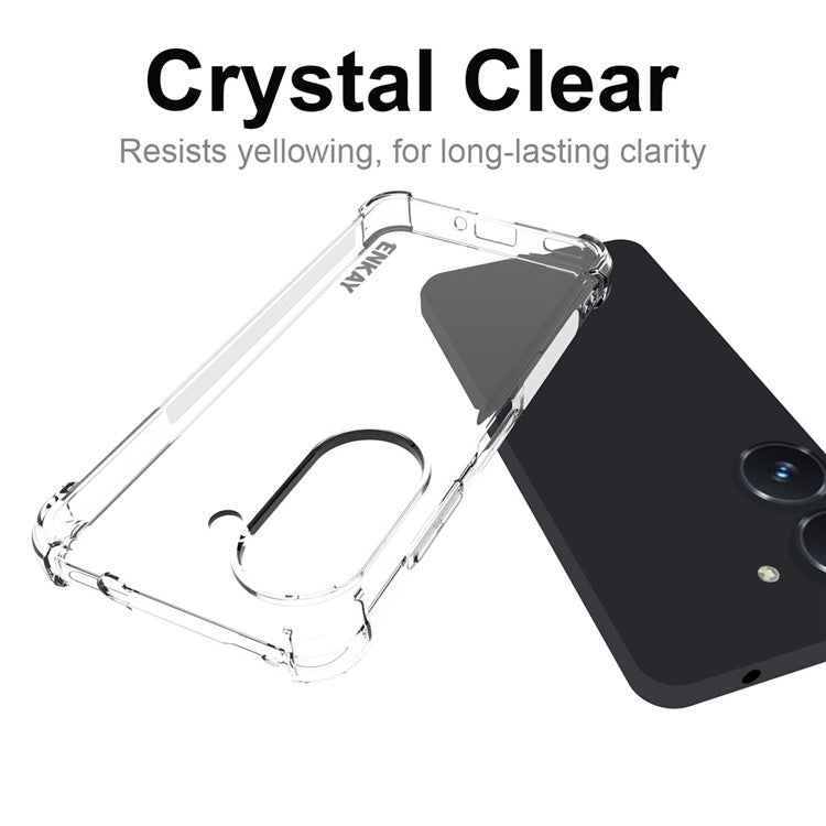ENKAY HAT PRINCE For Asus Zenfone 9 5G Shockproof Crystal Clear Phone Case with Shock-Absorbing Corners Protective TPU Back Cover