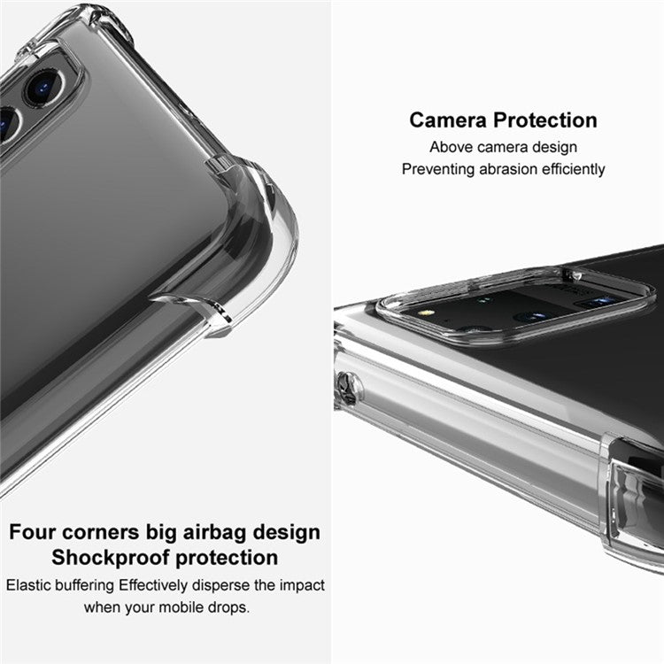 IMAK For Google Pixel 7 Pro 5G Clear TPU Phone Back Cover Four Corner Airbag Drop-proof Case - Transparent