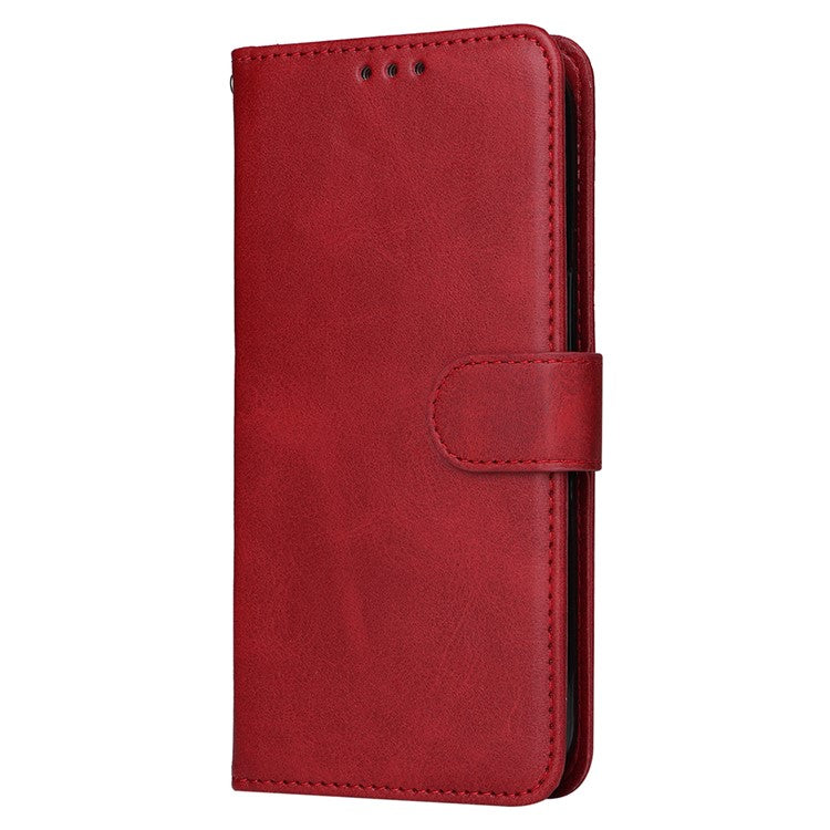 For Realme 14 Pro+ 5G Case Wallet PU Leather Folio Flip Phone Cover - Red
