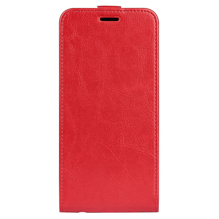 For Samsung Galaxy S25 Edge Case with Card Slots Vertical Flip Leather Phone Cover - Red