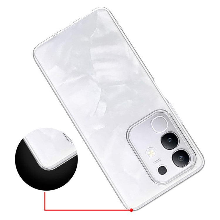 For vivo Y29 4G Back Cover Ultra Thin Flexible TPU Clear Phone Case