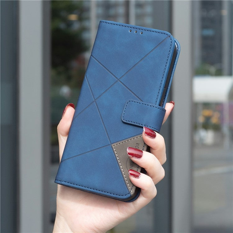 BINFEN COLOR BF05 For vivo Y29 4G Case Wallet Stand Leather Phone Cover - Blue