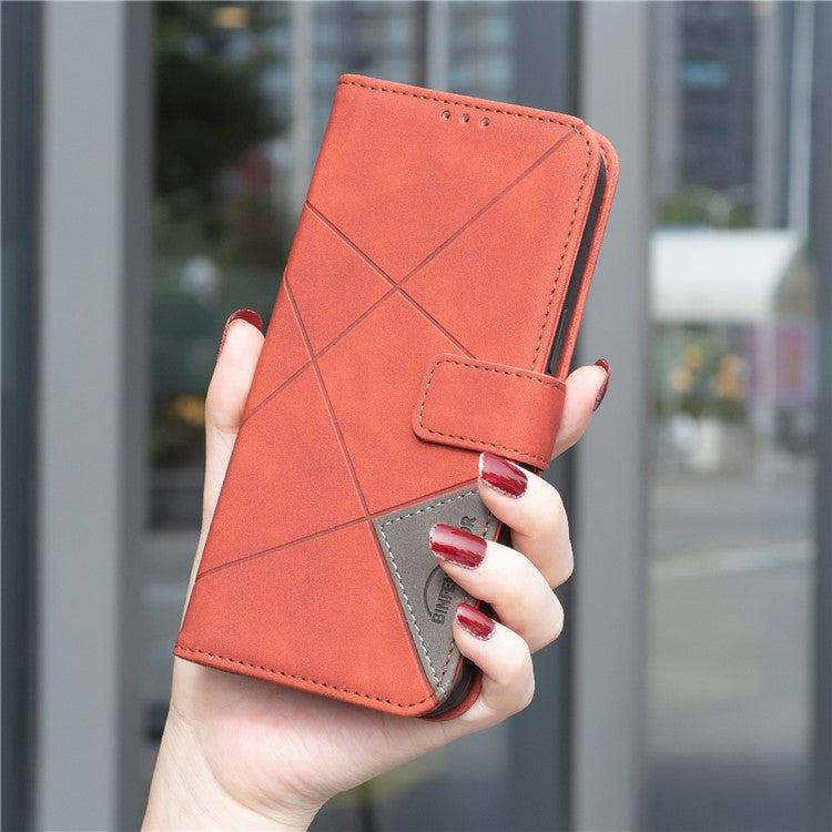 BINFEN COLOR BF05 For vivo Y29 4G Case Wallet Stand Leather Phone Cover - Brown