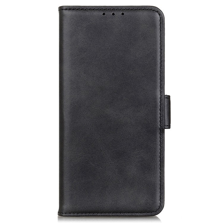 For Honor X8 5G PU Leather Side Magnetic Clasp Phone Case Wallet Stand Anti-scratch Protective Cell Phone Cover - Black
